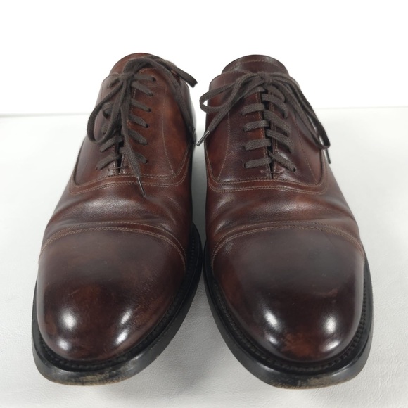 BALLY SWITZERLAND🇨🇭Made HONSER/112 LEATHER Oxford Shoes 195509 D3NAPC Size 9D - Picture 2 of 16